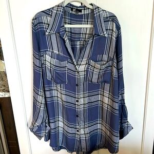 KUT Flannel Button Down (Medium)